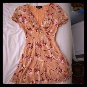 Lulu's Flor-ever Blush Pink Floral Skater Dress